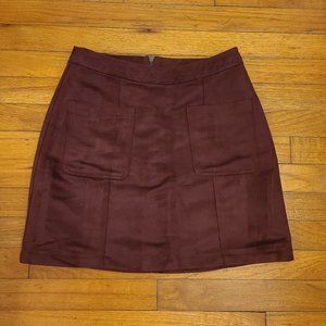 Suede Mini Skirt